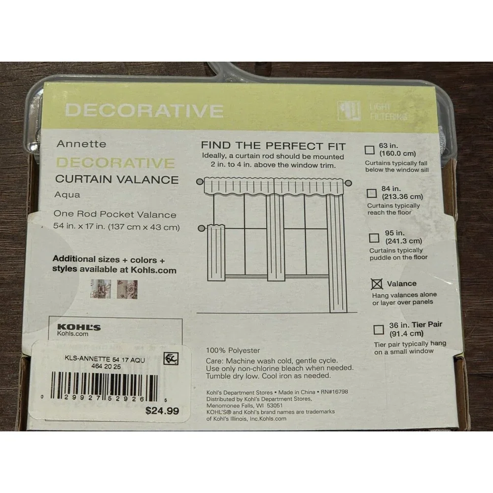 Annette decorative curtain